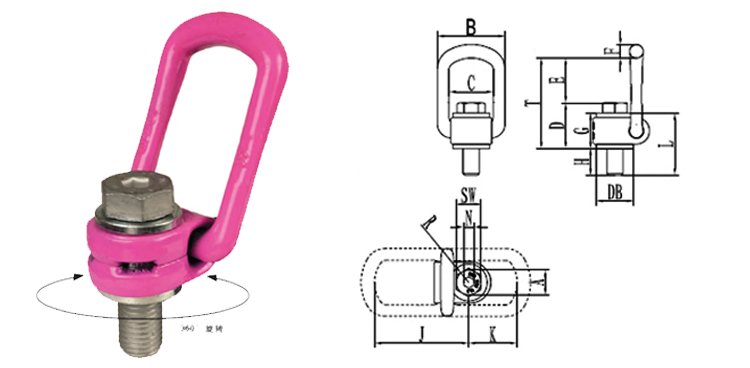 螺栓型旋轉吊環