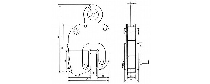 鷹牌NNE L無傷鋼板鉗尺寸