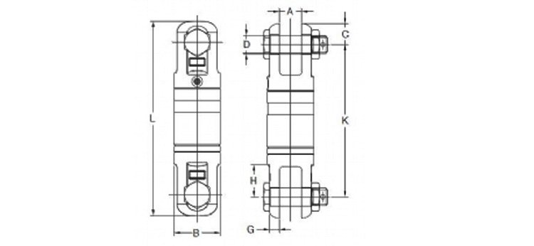 YOKE 8-303不銹鋼重力旋轉環尺寸